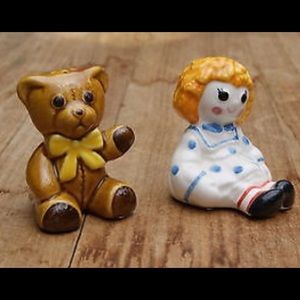 Vintage Avon Teddy and Dolly Salt & Pepper shakers